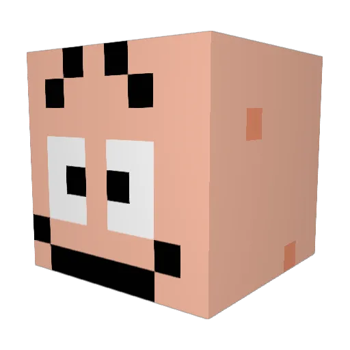 Sheep2487 Minecraft avatar head, 3D render