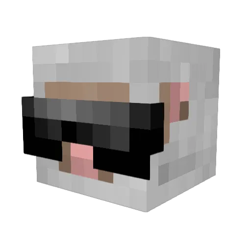 SheepBoy101 Minecraft avatar head, 3D render