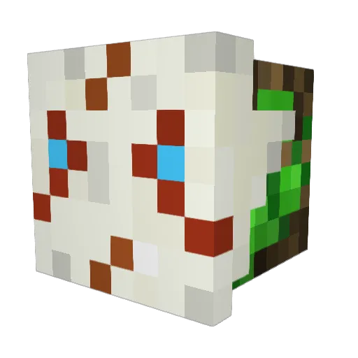 SheepLegend Minecraft avatar head, 3D render
