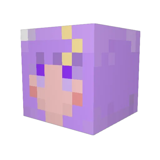 SheepMarshmallow Minecraft avatar head, 3D render