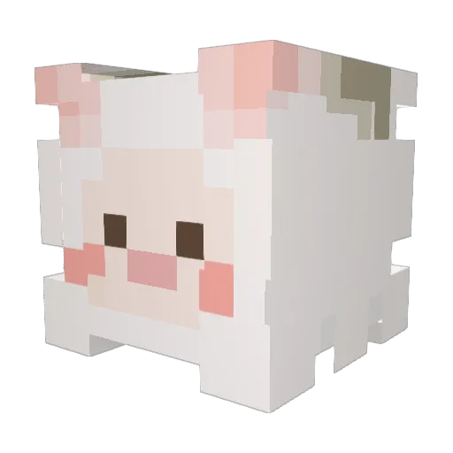 SheepMomther Minecraft avatar head, 3D render