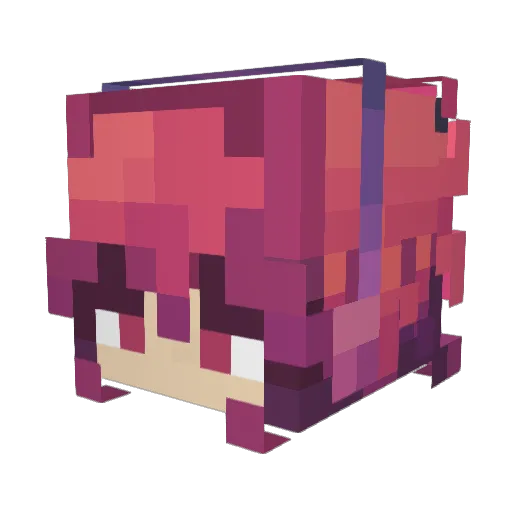 SheepNeverSleep Minecraft avatar head, 3D render