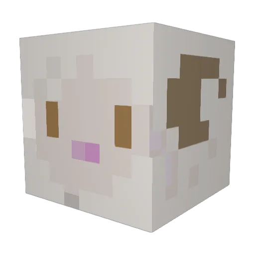 SheepNsheep Minecraft avatar head, 3D render