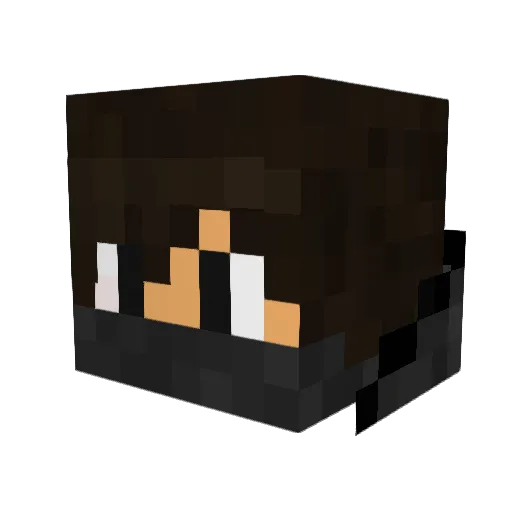 SheepOnFireSC Minecraft avatar head, 3D render