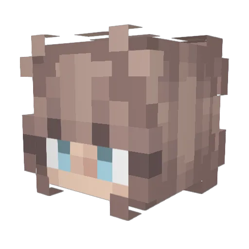 SheepQueen1 Minecraft avatar head, 3D render