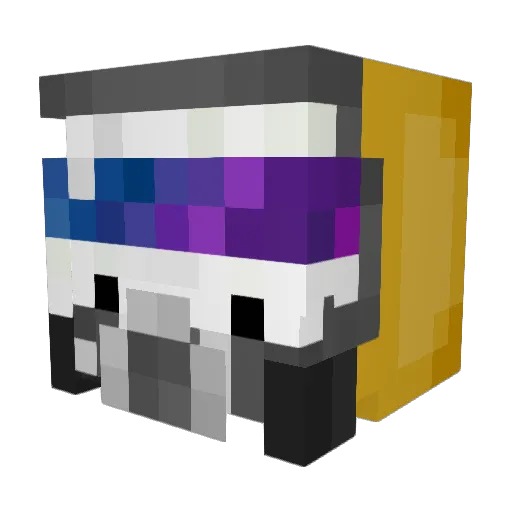 SheepWithAnICBM Minecraft avatar head, 3D render