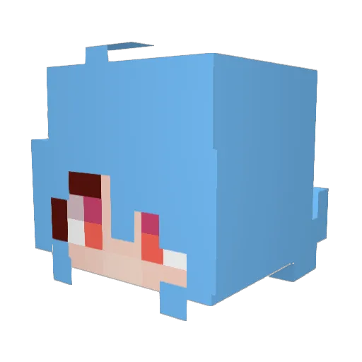 Sheepblade Minecraft avatar head, 3D render