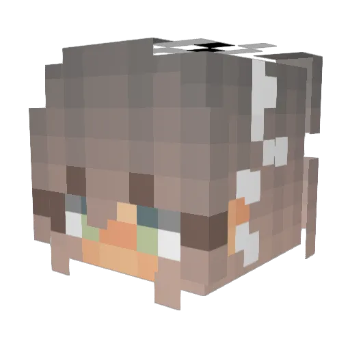Sheepblot Minecraft avatar head, 3D render