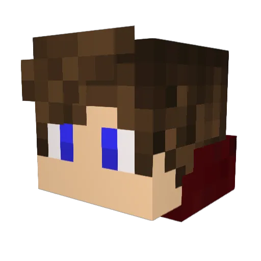 Sheepdeprived Minecraft avatar head, 3D render