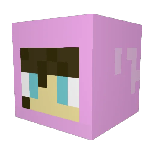SheepearMC Minecraft avatar head, 3D render