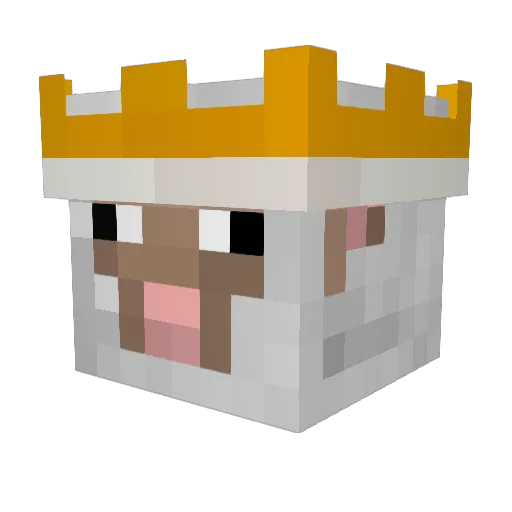 Sheepking208 Minecraft avatar head, 3D render