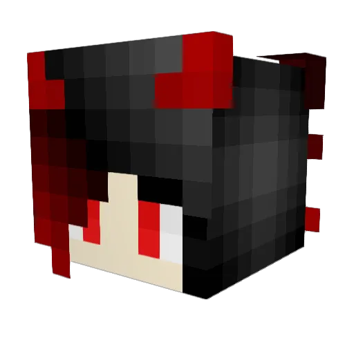 Sheeploxx Minecraft avatar head, 3D render