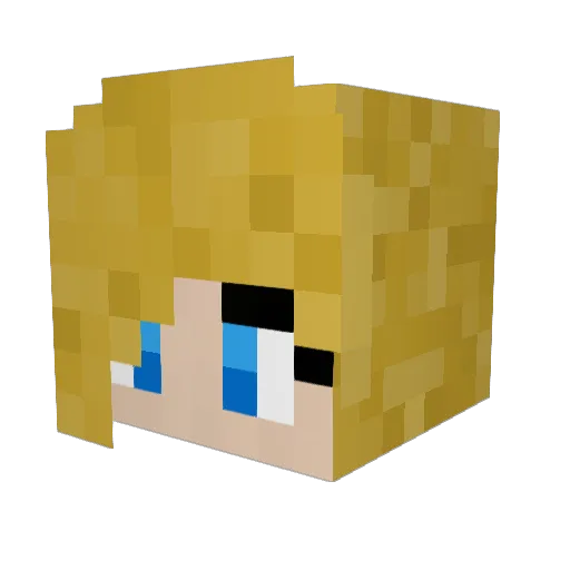 SheepyKitten Minecraft avatar head, 3D render