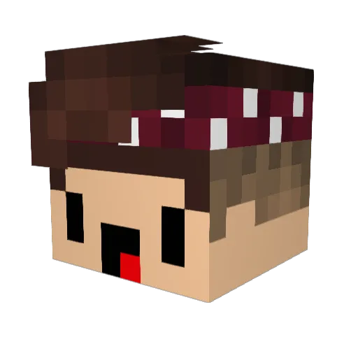 SheepyPasta Minecraft avatar head, 3D render