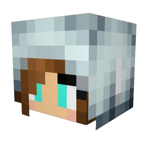 SheepyPuff Minecraft avatar head, 3D render