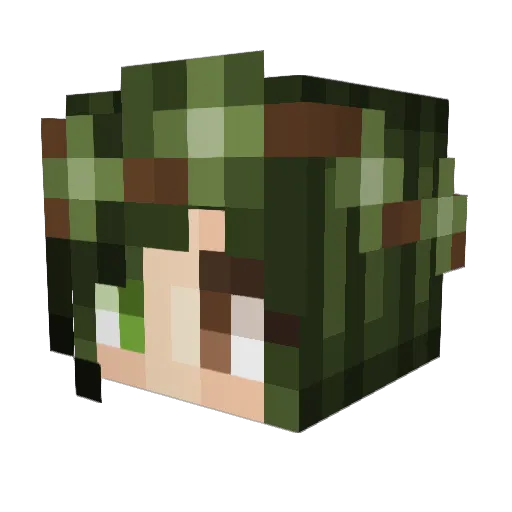 SheepyTurtle Minecraft avatar head, 3D render