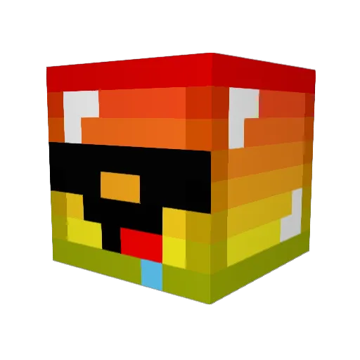Sheerpuma Minecraft avatar head, 3D render