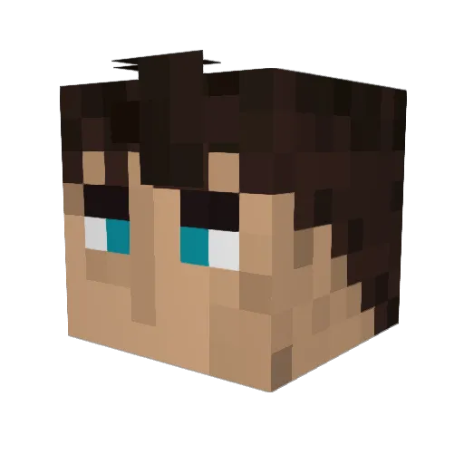 Sheetie20 Minecraft avatar head, 3D render