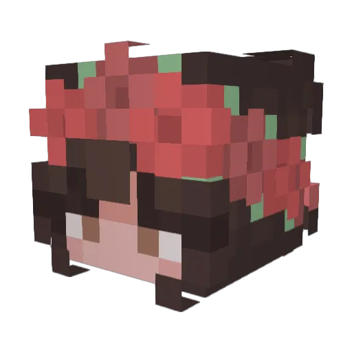 Shehasdogs Minecraft avatar head, 3D render