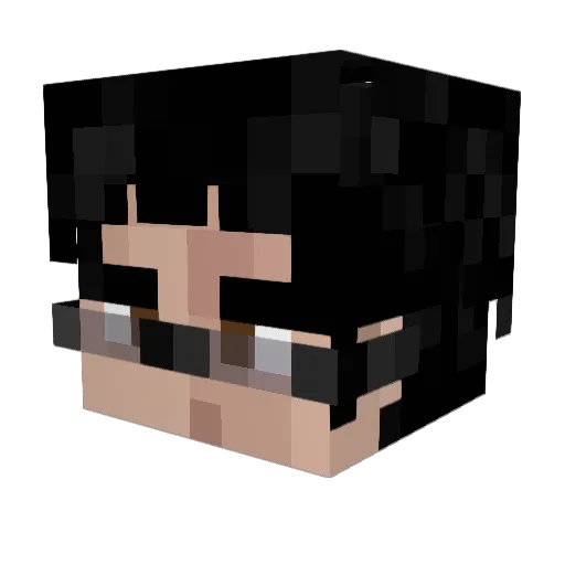 Sheibegdu Minecraft avatar head, 3D render
