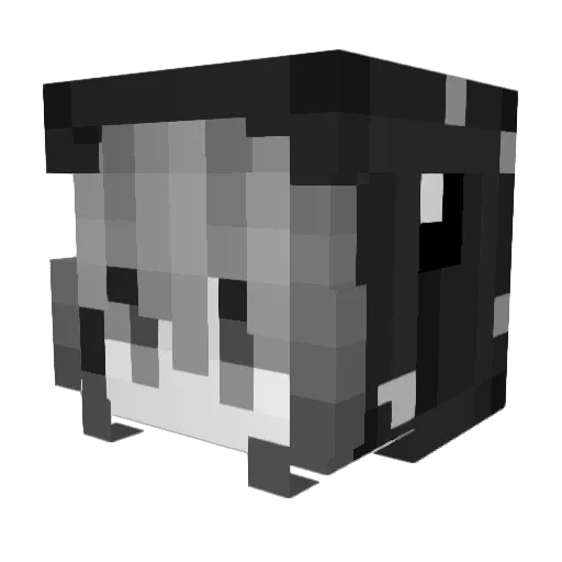 SheikahShade Minecraft avatar head, 3D render