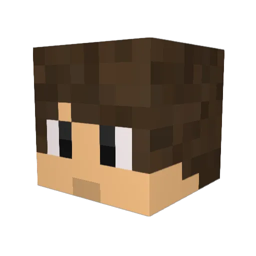 SheikhBoss Minecraft avatar head, 3D render