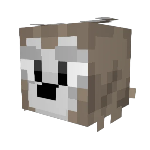SheikhHopper Minecraft avatar head, 3D render