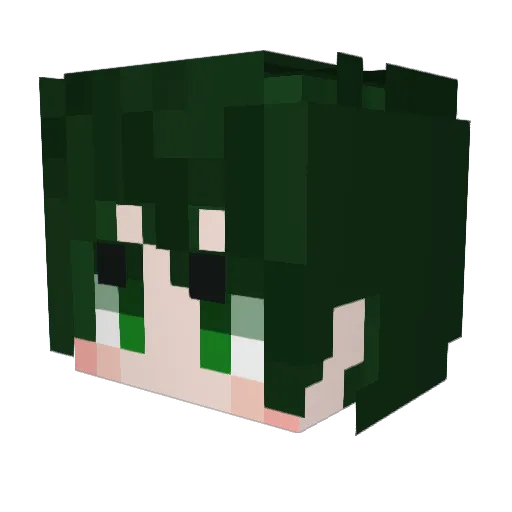 Sheikstars Minecraft avatar head, 3D render