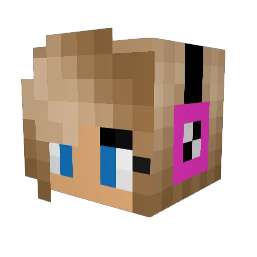 Sheila66 Minecraft avatar head, 3D render