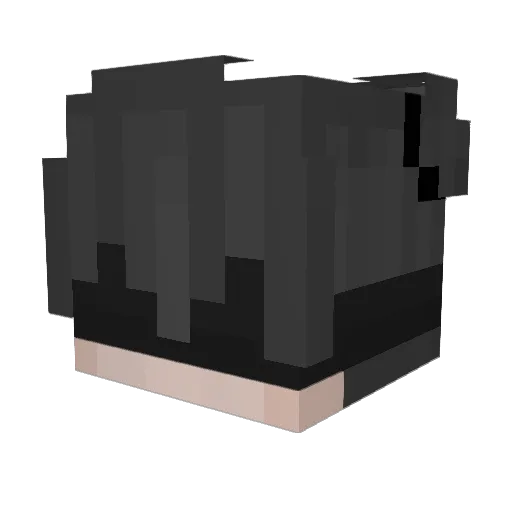 Sheinai Minecraft avatar head, 3D render