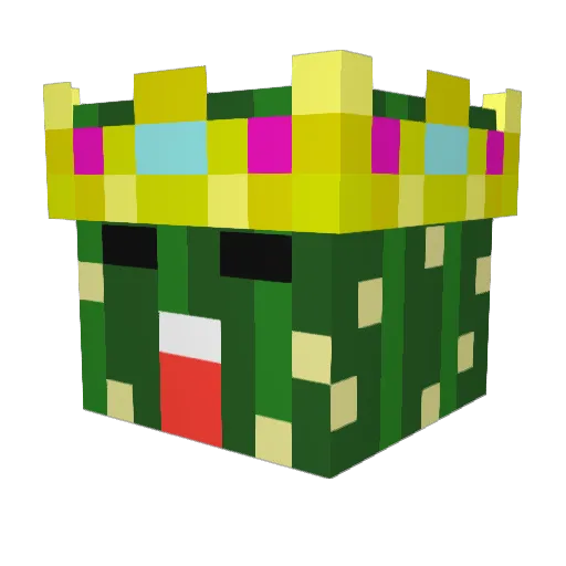 Shekitah_ Minecraft avatar head, 3D render