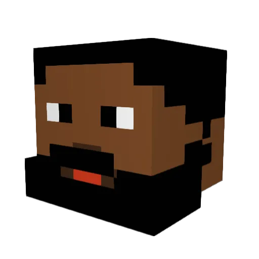 Sheko Minecraft avatar head, 3D render