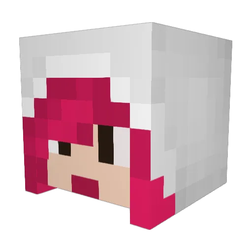 Shelbunny Minecraft avatar head, 3D render