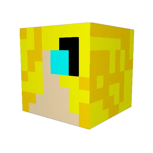 Shelby1406 Minecraft avatar head, 3D render