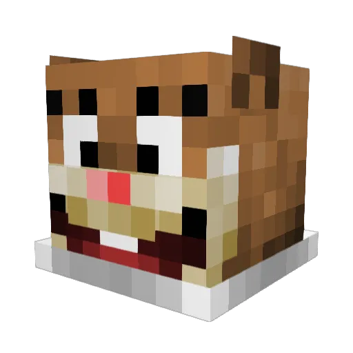 ShelbyMae Minecraft avatar head, 3D render