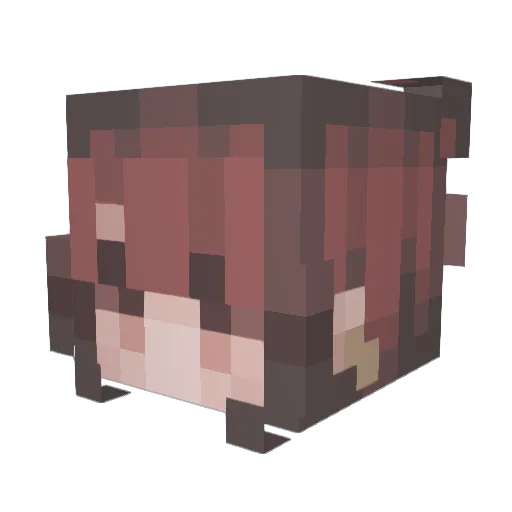 ShelbyRenae Minecraft avatar head, 3D render