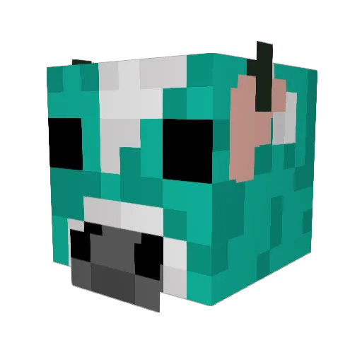 Sheldini7 Minecraft avatar head, 3D render