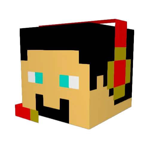 SheldonAirborne Minecraft avatar head, 3D render