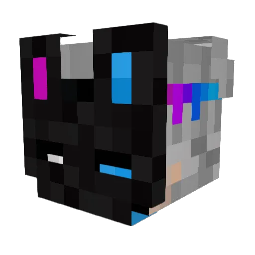 Sheldorito Minecraft avatar head, 3D render
