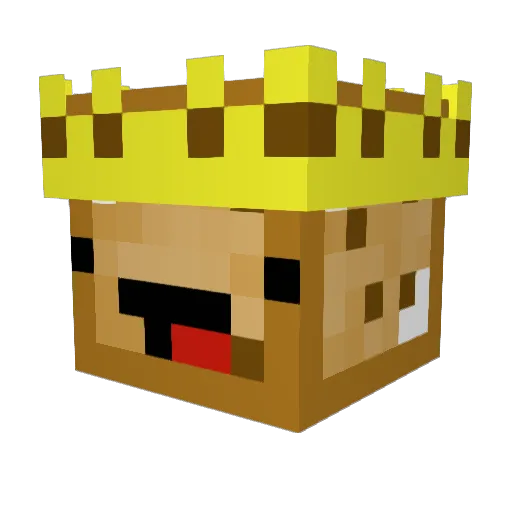 Shelfire Minecraft avatar head, 3D render