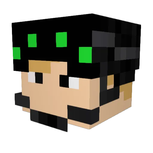 Shelia49 Minecraft avatar head, 3D render
