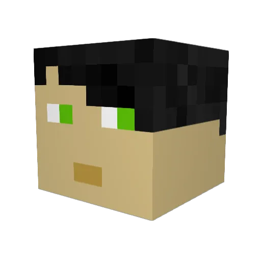 Sheliyah Minecraft avatar head, 3D render