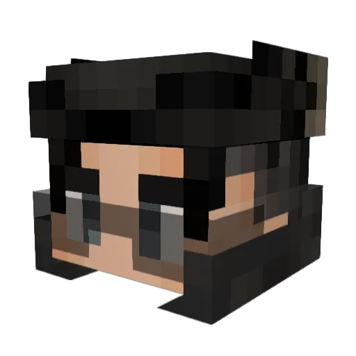ShellJey Minecraft avatar head, 3D render