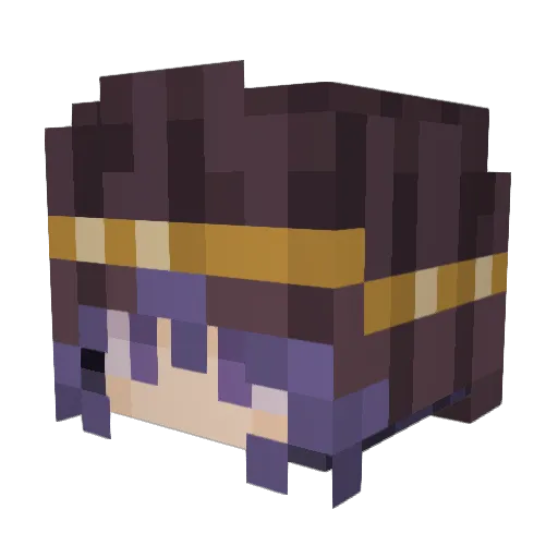 ShellKnight Minecraft avatar head, 3D render