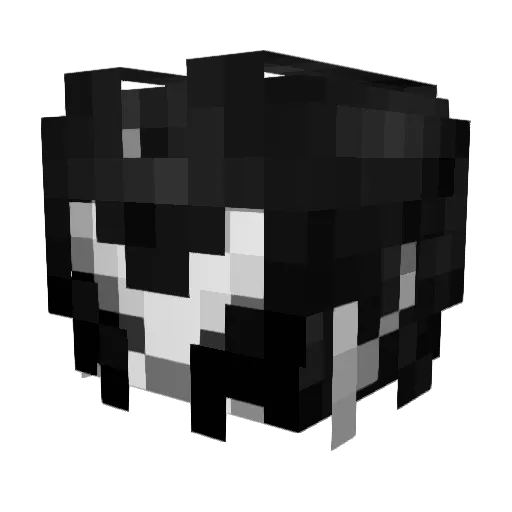 Shellfin Minecraft avatar head, 3D render
