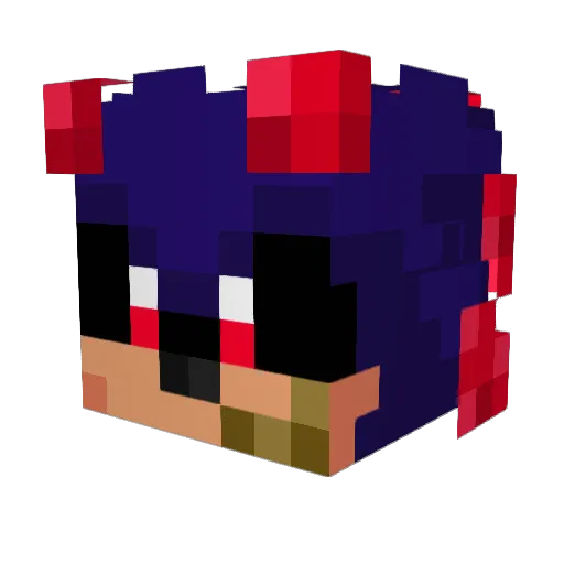 Shelling_rug Minecraft avatar head, 3D render
