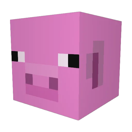 Shellito Minecraft avatar head, 3D render