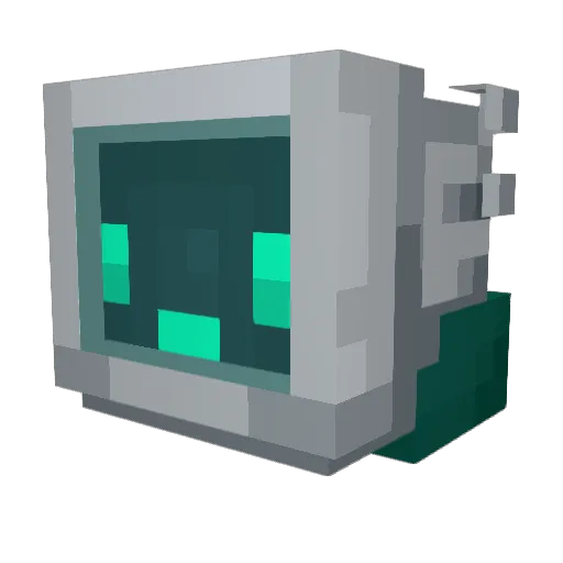 Shellshockers Minecraft avatar head, 3D render
