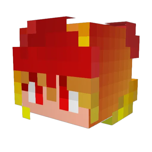Shelly_Cam Minecraft avatar head, 3D render