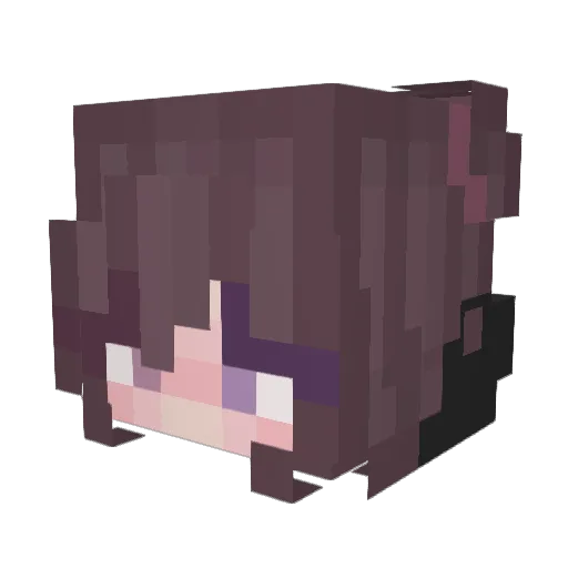 Shelly_P Minecraft avatar head, 3D render